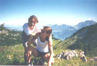 Cath et Nat au col de la Combe