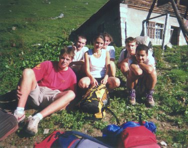 Nous, devant le chalet du Planay